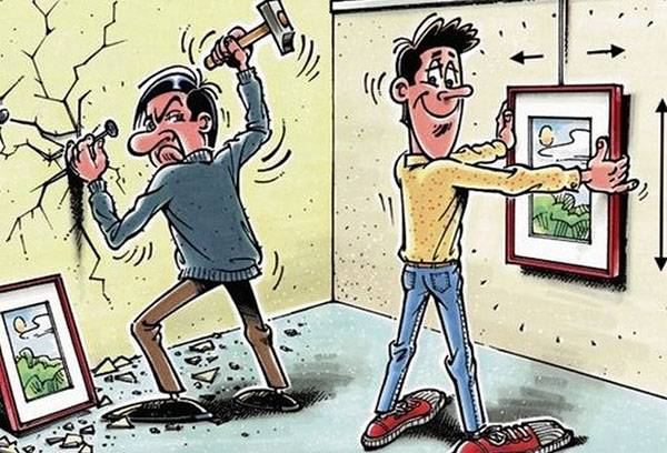 Ways of hanging pictures