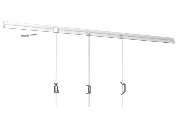 Rail for fixing pictures