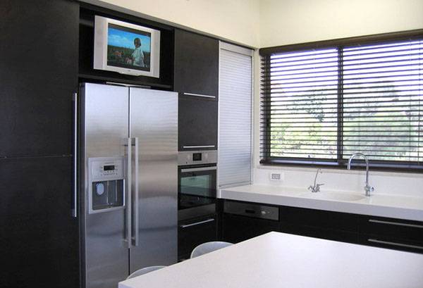 TV over the fridge