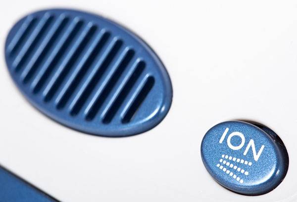 Air ionizer button