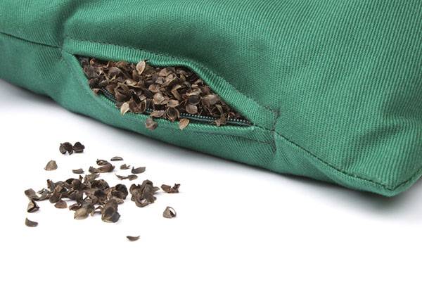 Buckwheat husk pillow filler