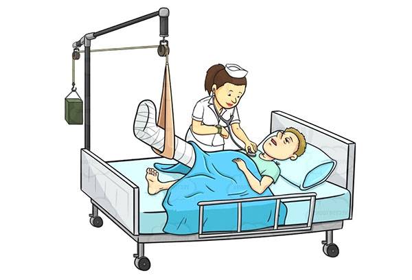 Lying patient