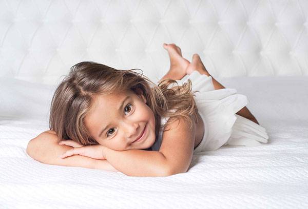 Girl on the bed