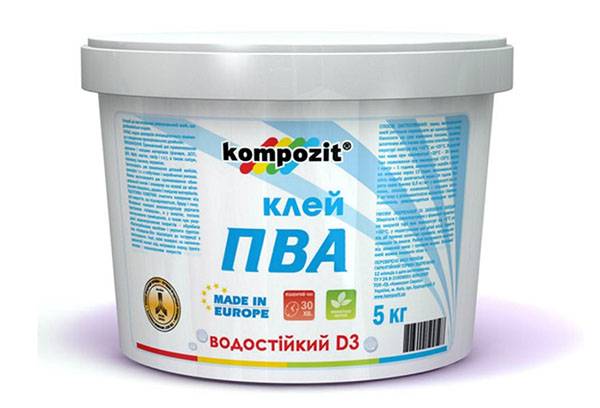 Water resistant PVA glue