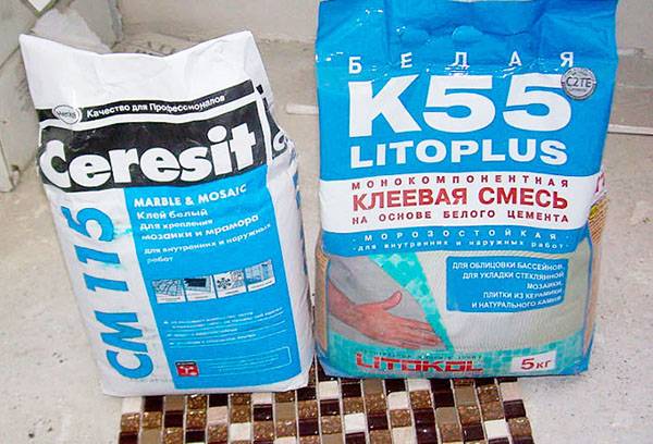 Mosaic adhesives