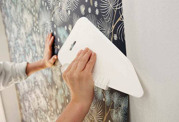 Wallpapering the walls