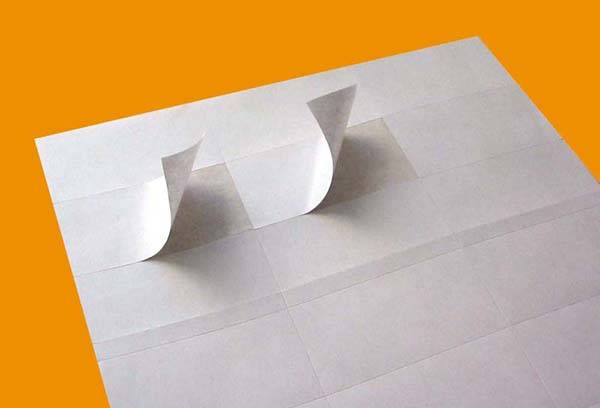 Adhesive paper for printer
