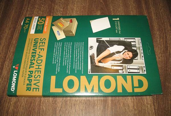 Self-adhesive paper Lomond
