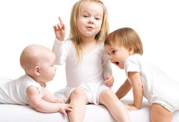 Children on the mattress