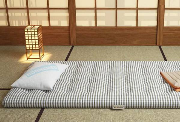 Futon on the floor