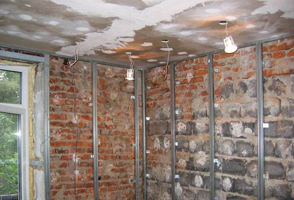 Sienu sagatavošana drywall uzstādīšanai