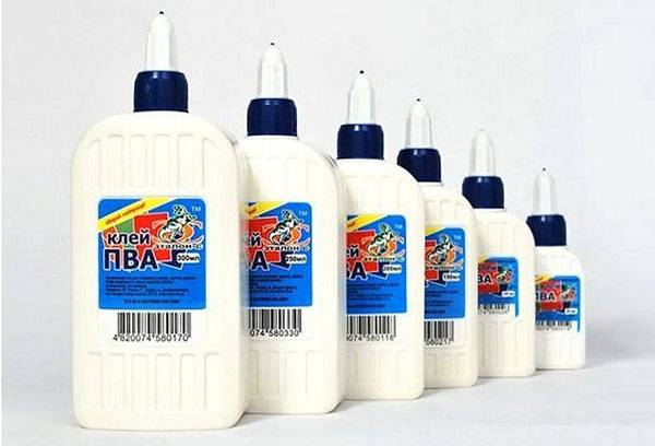 Tubes with PVA glue
