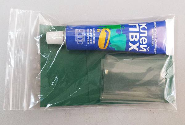 Remkomplekt for the boat from PVC