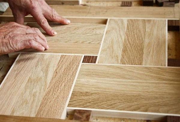 Complex parquet laying