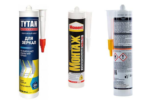 Types of glue for mirrors