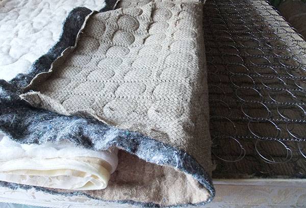 Removing the mattress upholstery