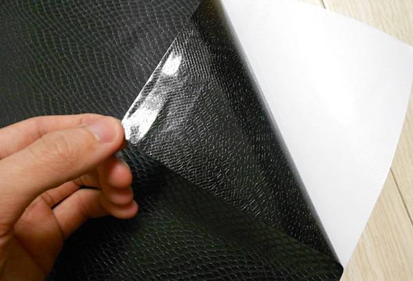 Black self-adhesive film