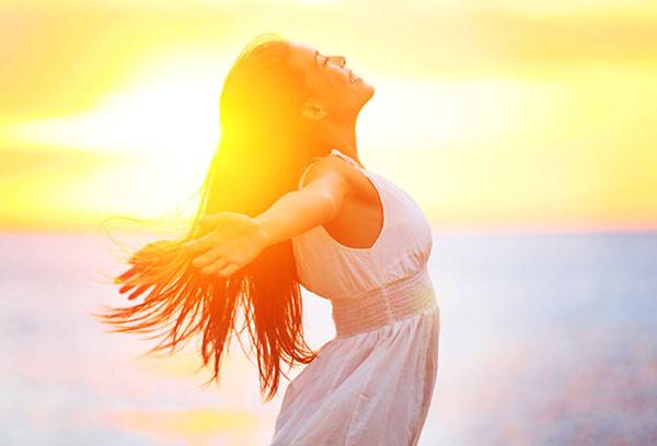 Girl in the sun