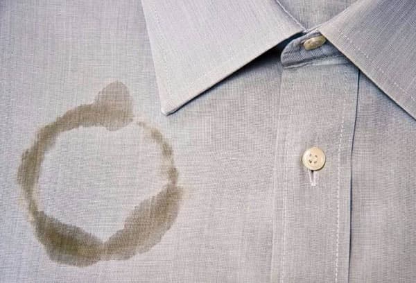 Grease stain on the shirt