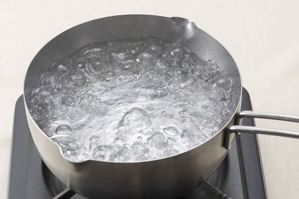Boiling water