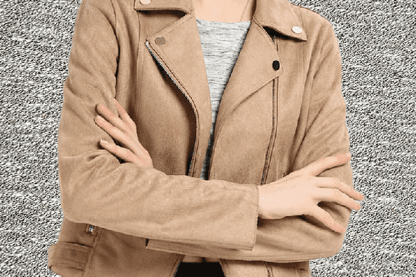 Light suede jacket
