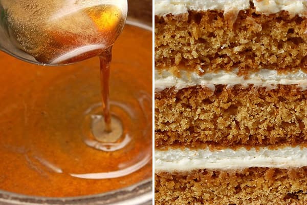 Honey syrup for soaking cakes