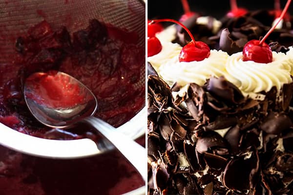 Cherry syrup for cake