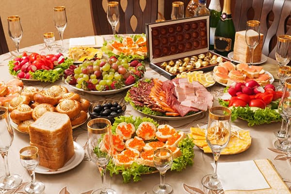 New Year's table