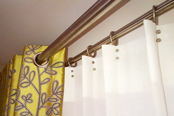 Curtains on grommets