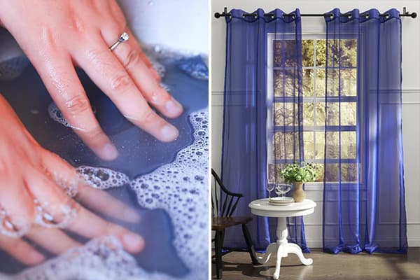 Hand Wash Curtains on Eyelets