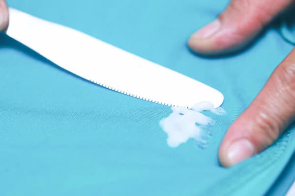 Removing wax from fabric