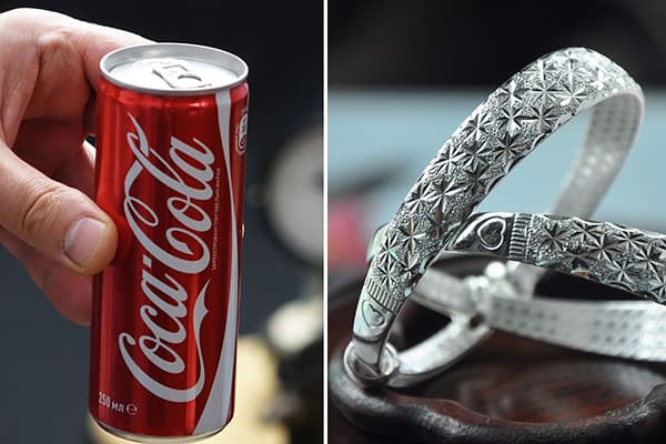 Coca-Cola sudraba tīrīšanai