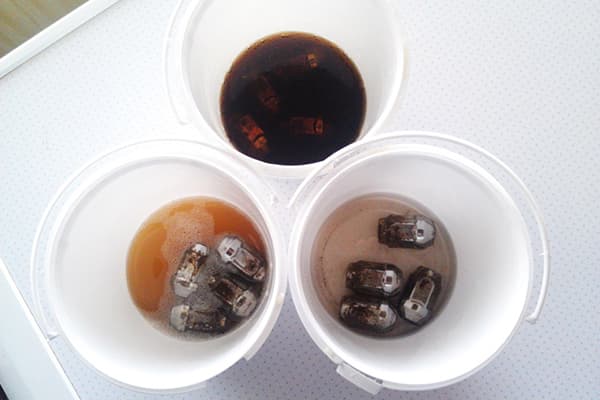 Cleaning Coca-Cola small items