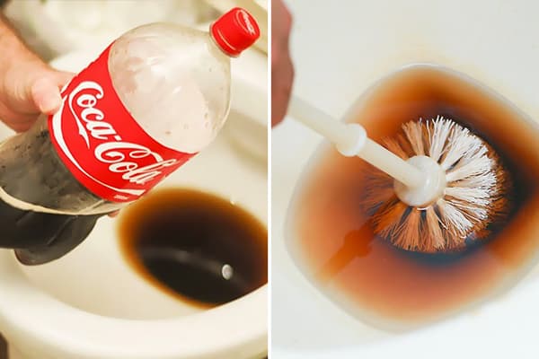Coca-Cola tualetes tīrīšana