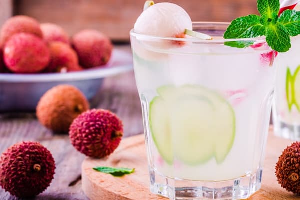 Lychee juice cocktail
