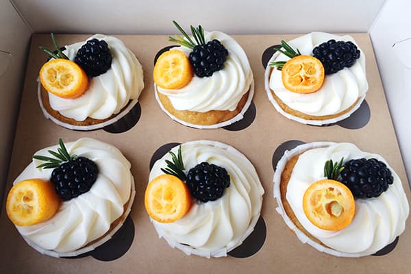 Kumquat as a dessert decoration
