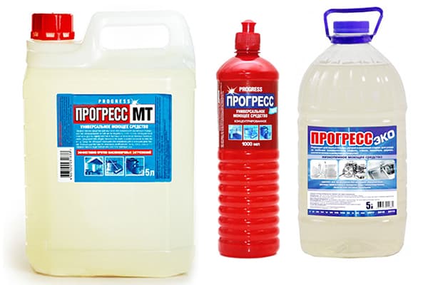 Detergent Progress in various forms of release