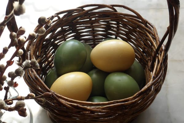 Spinach eggs