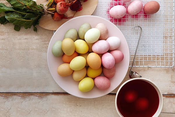 Vegetable Dyed Eggs