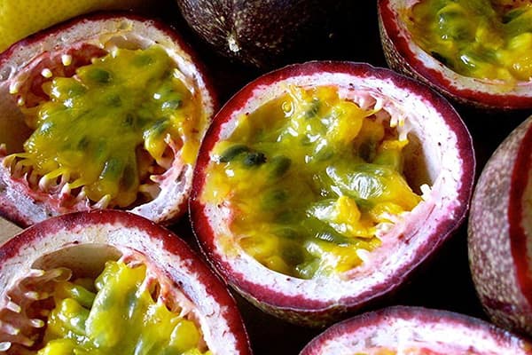 Sliced Passion Fruit