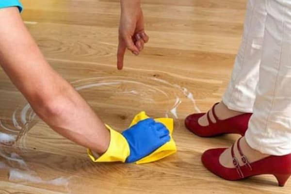 Linoleum washing
