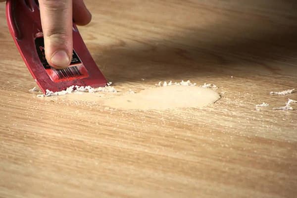 Removing wax from linoleum