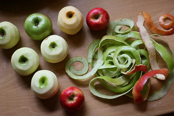 Peel of apples