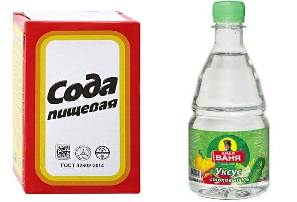 vinegar and soda
