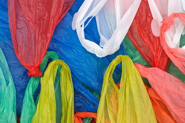 Colored cellophane bags