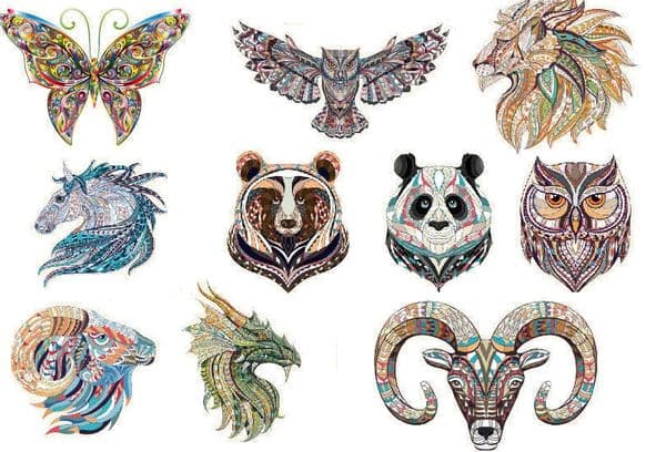 Different decorative stickers