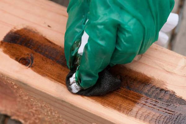 Wood stain coating