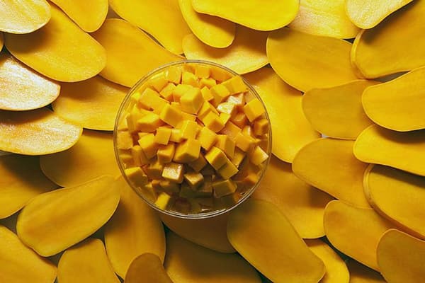 Mango augļu sagriezti