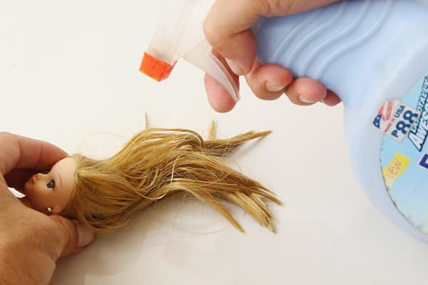 Doll hair processing