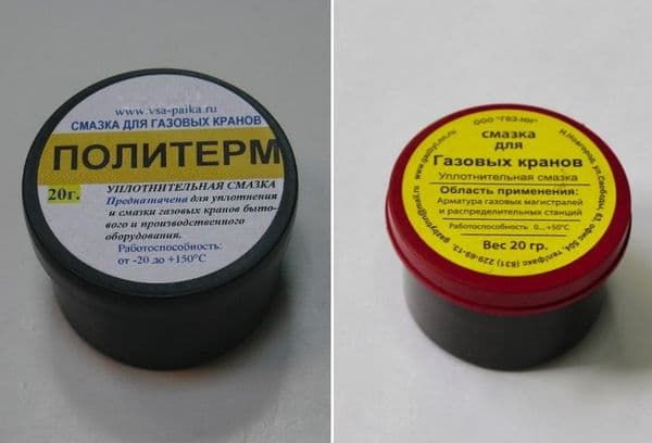 Lubricants for gas valves